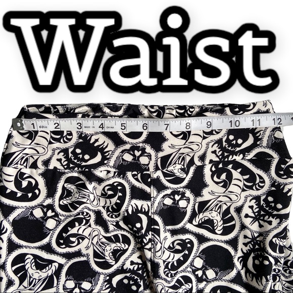 LuLaRoe One Size Disney Aladdin Jafar Cobra  Skull Print Leggings - Picture 7 of 9